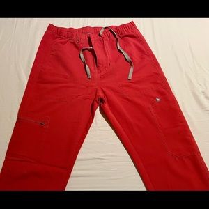 FIGS Scrub pants Cairo (men’s; fits small/tall women), Small, color Clay